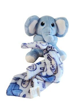 Little Beginnings Blue Elephant Plush Security Blanket Lovey